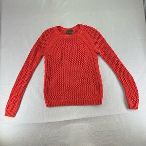 Fenn Wright Manson Long Sleeve Sweater Orange Womens Size S